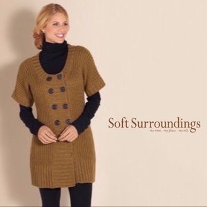 Soft Surroundings City Sweater Cardigan Tunic/Dress Sz Small